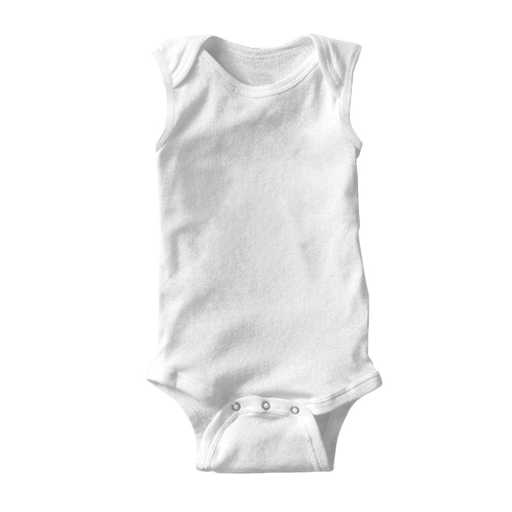 Custom Cotton Sleeveless Baby Bodysuit for Newborns