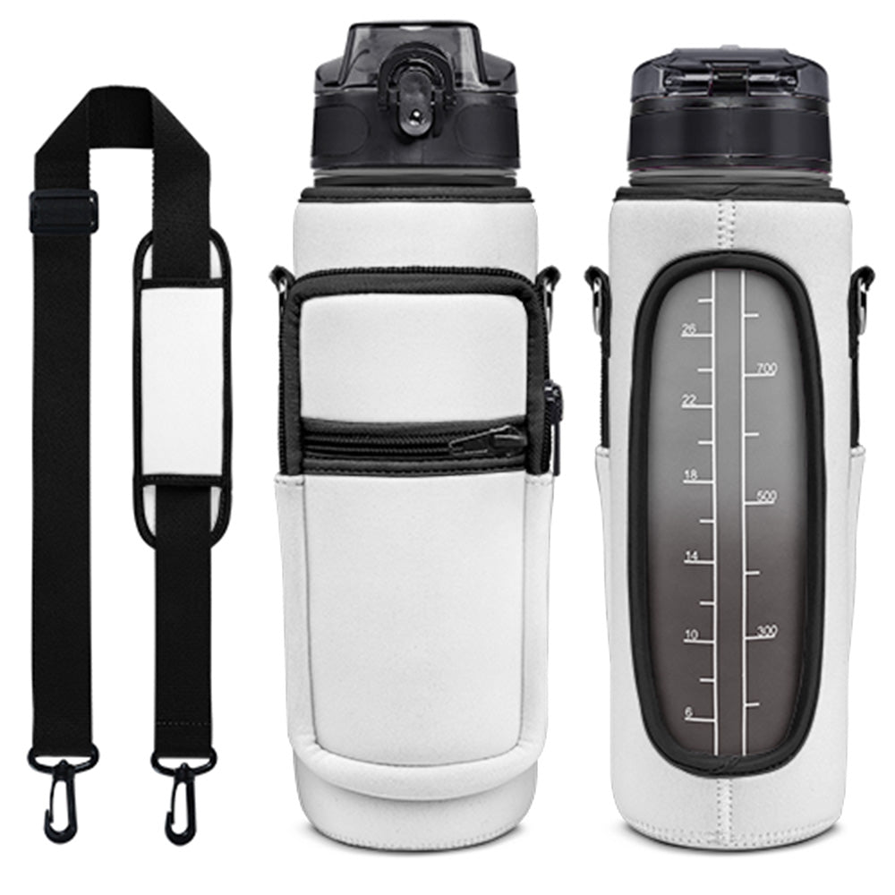 Personalized Plastic Water Bottle with Holder 1L/32oz