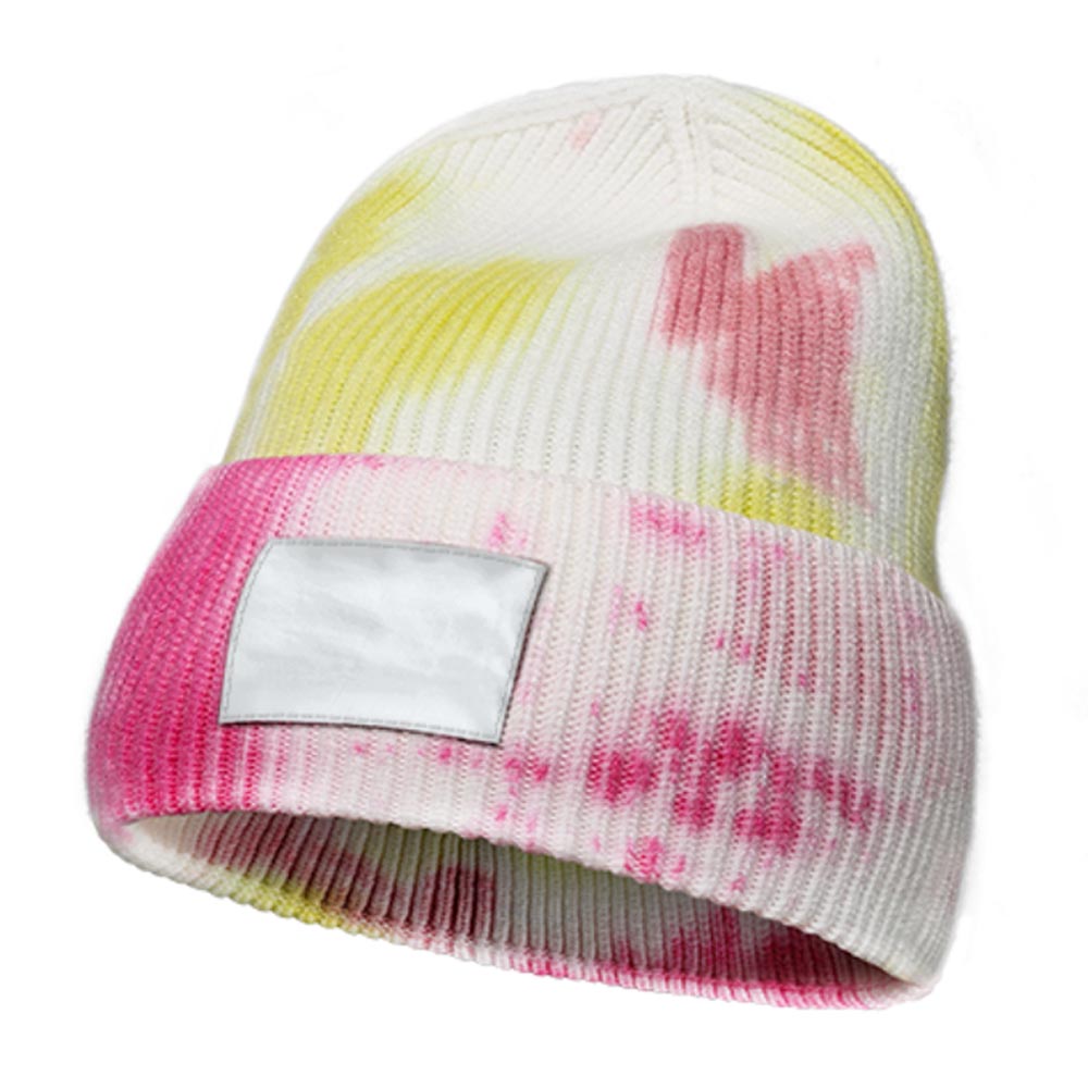 Tie Dye Knitted Beanie Hat Custom