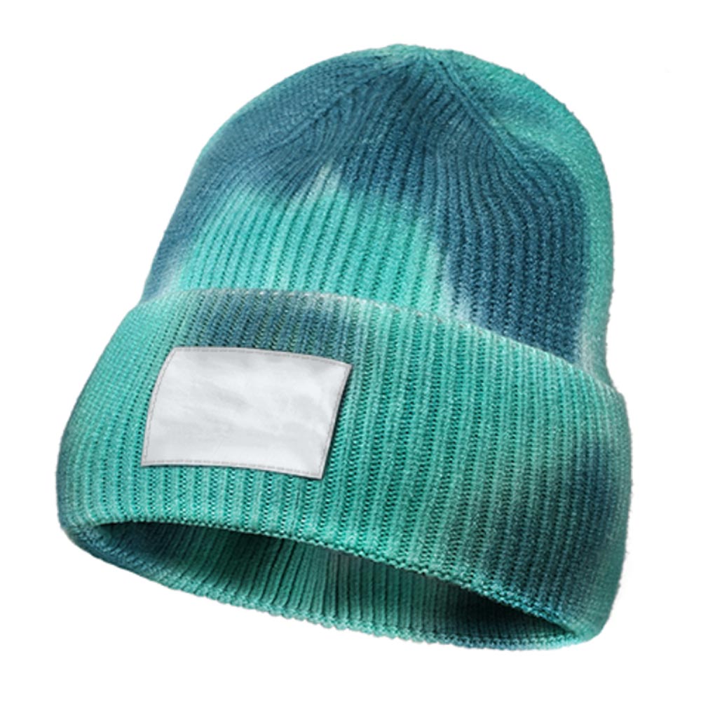 Tie Dye Knitted Beanie Hat Custom