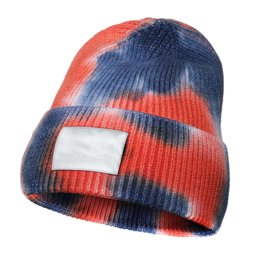 Tie Dye Knitted Beanie Hat Custom