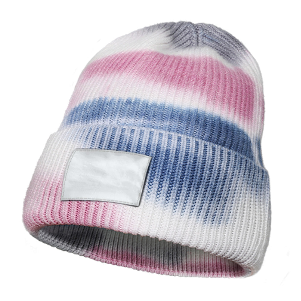 Tie Dye Knitted Beanie Hat Custom