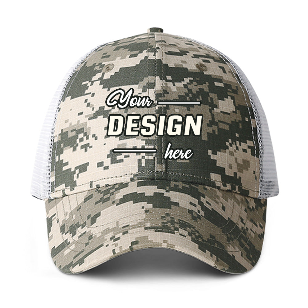 Personalized Camouflage Cotton Mesh Baseball Cap