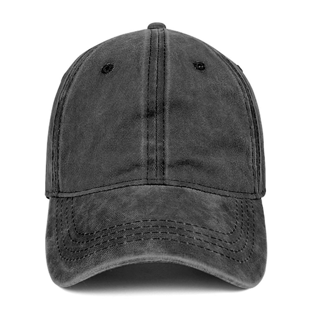 Custom Water Washed Denim Baseball Cap