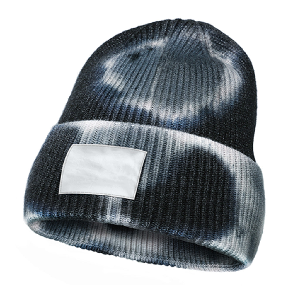 Tie Dye Knitted Beanie Hat Custom