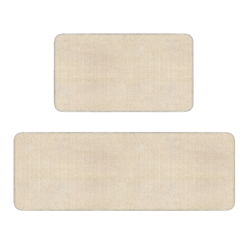 Custom Linen Kitchen Floor Mats 2pcs Set 30x17inch & 36x24inch