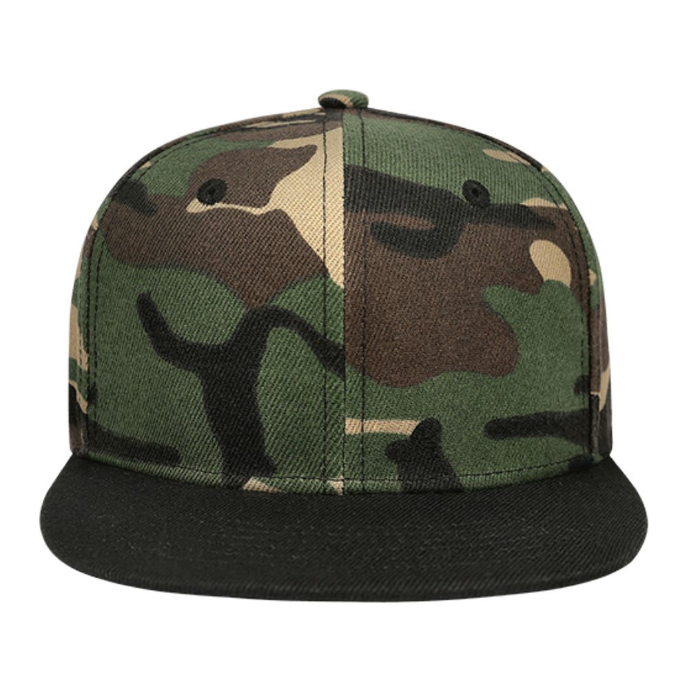 Custom Camouflage Baseball Cap Flat Bill