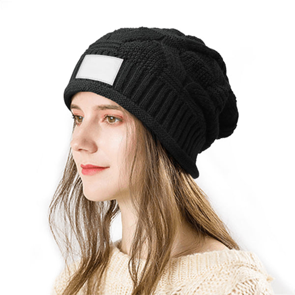 Black Beanie Hats Custom for Adult