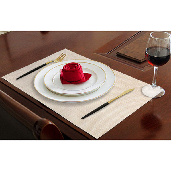 Custom Eco-Friendly Heat Resistent Placemat 2pcs Set 18.11x11.81inch