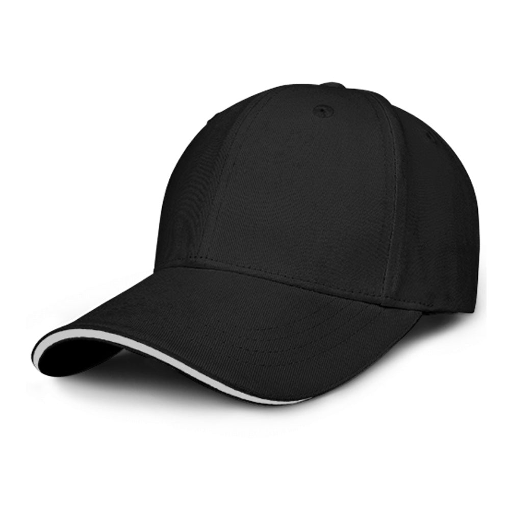 100% Cotton Custom Curved Bill Baseball Cap Loop and Hook Back