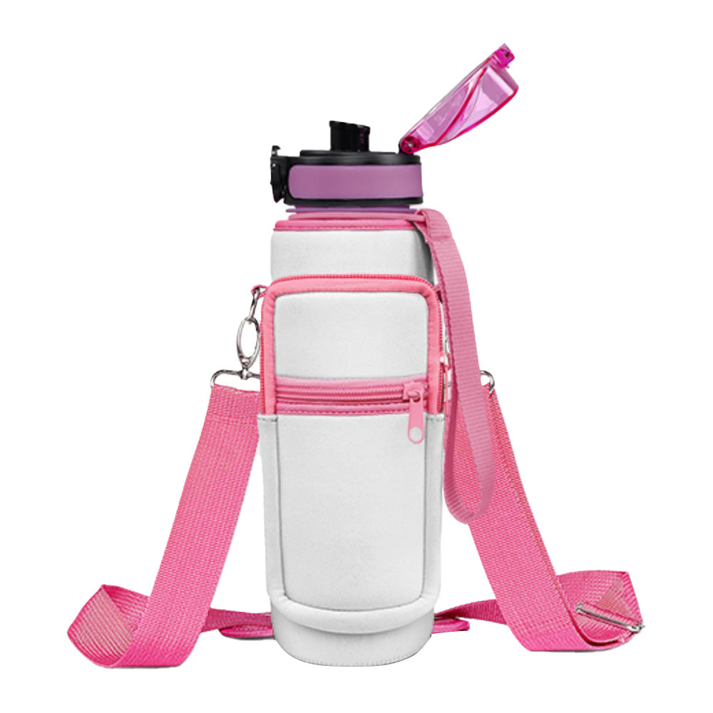 Personalized Plastic Water Bottle with Holder 1L/32oz