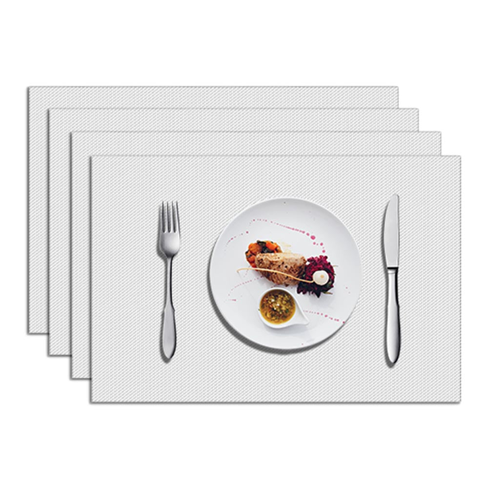 Custom Placemat White Plastic 17.7x11.8inch