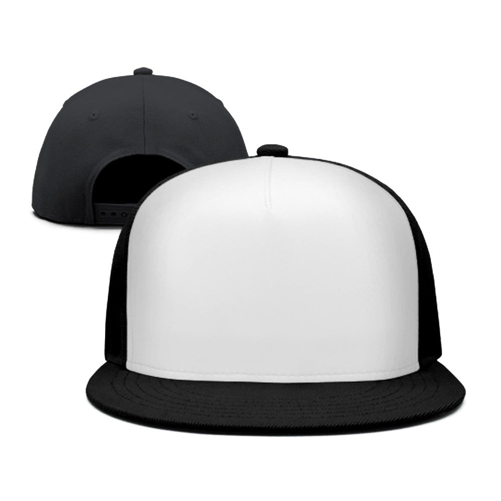 100% Cotton Custom Snapback Baseball Cap Flat Bill