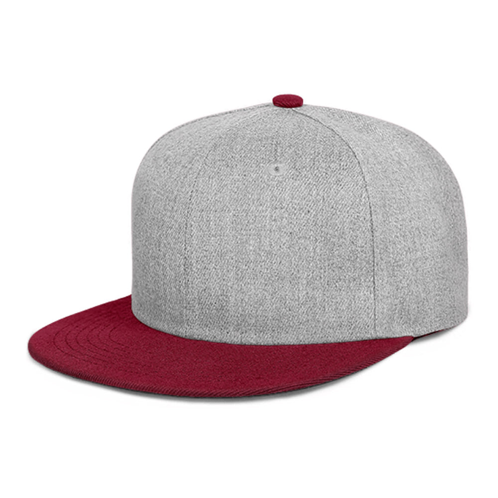 100% Cotton Custom Cashmere High-Profiled Baseball Cap with Snapback