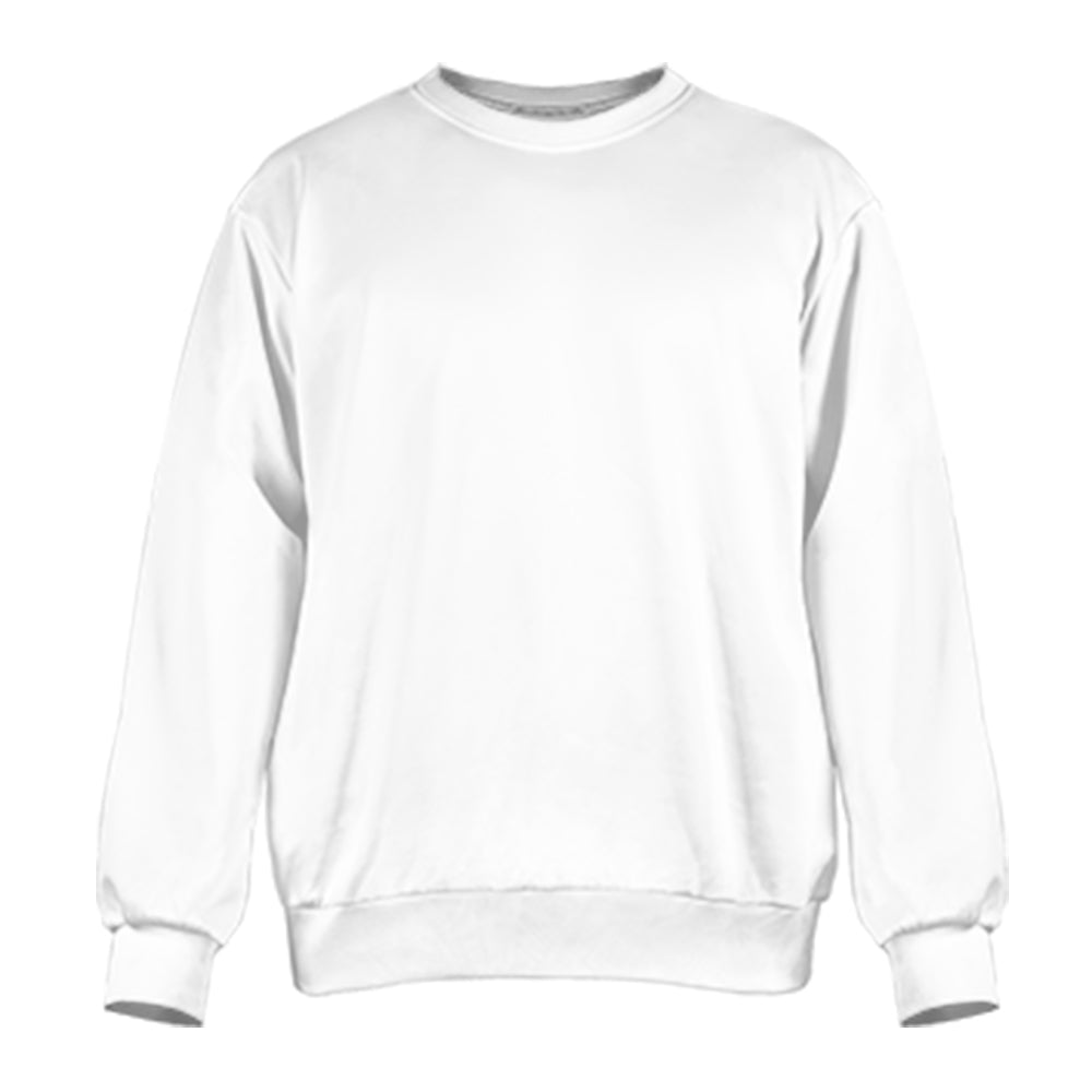 Custom White Sweatshirt Elastic S-2XL