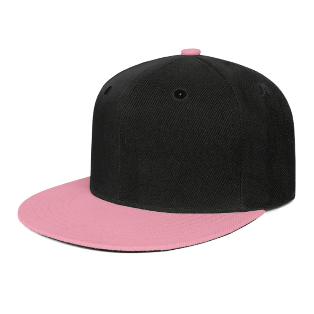 Custom Flat Bill Baseball Cap with Snapback