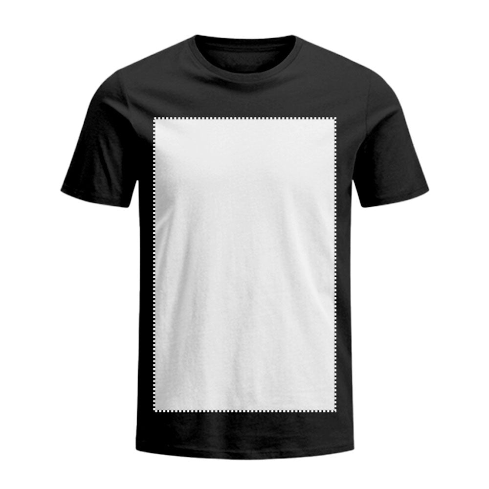 Design Yourself Essentials T Shirt for Men Extra Wide Front Printing