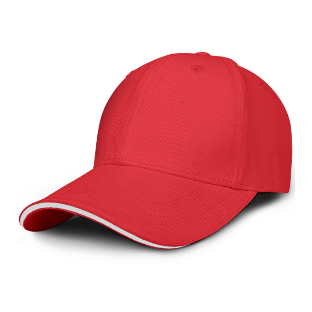 100% Cotton Custom Curved Bill Baseball Cap Loop and Hook Back