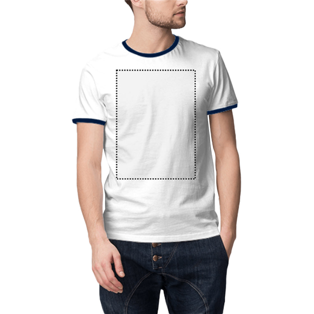 100% Cotton Custom Colorblock Unique T-shirts For Men Front Design