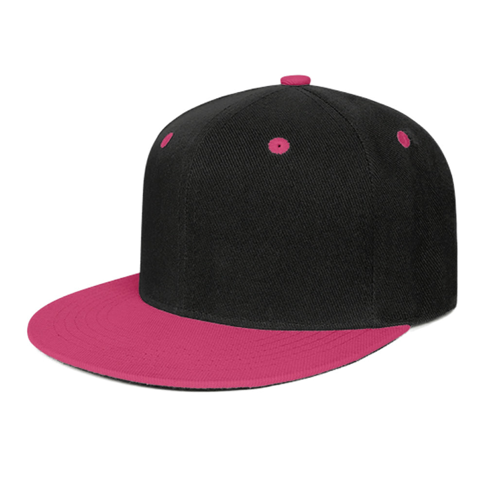 Custom Flat Bill Baseball Cap with Snapback