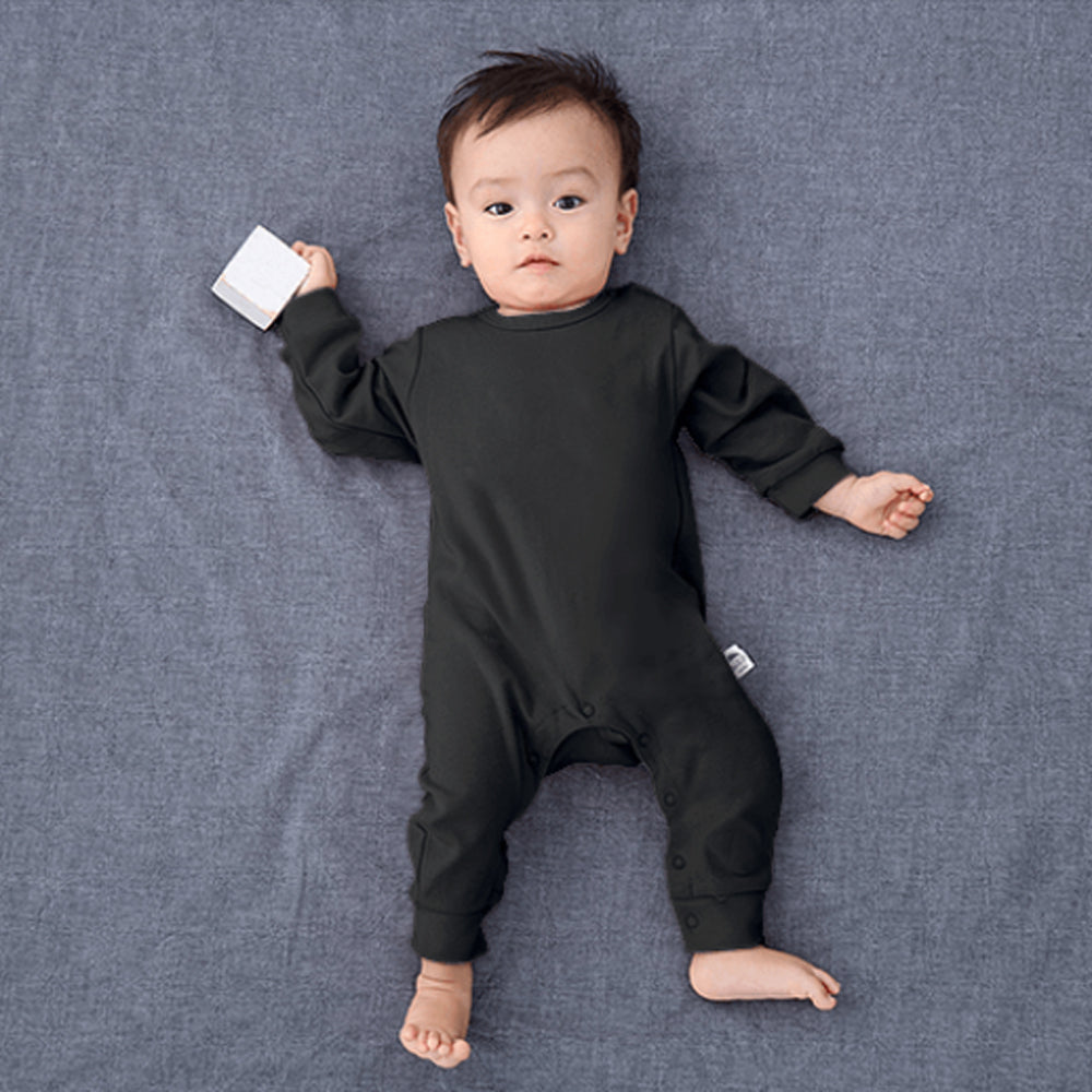 Custom 100% Cotton Unisex Baby Jumpsuit