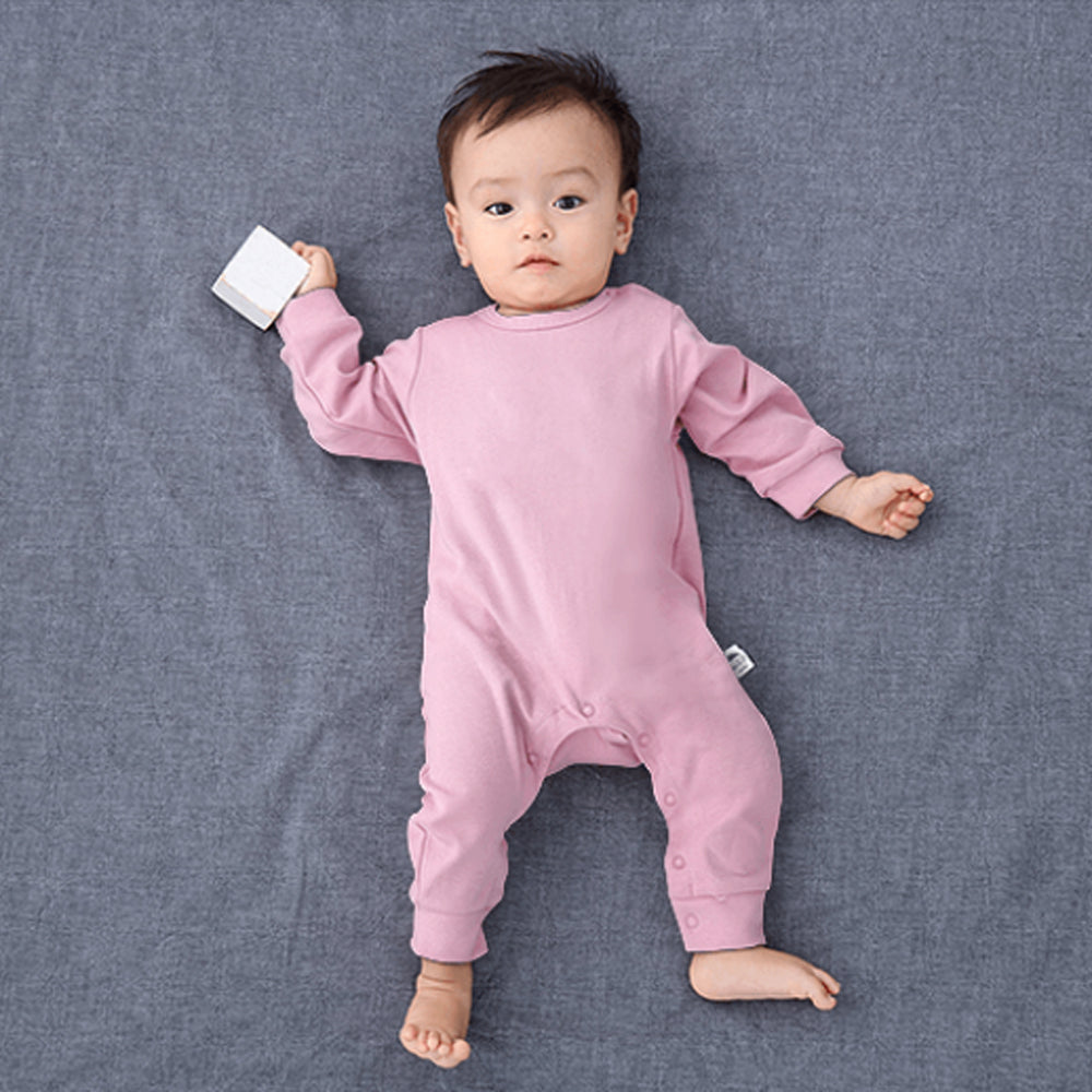 Custom 100% Cotton Unisex Baby Jumpsuit